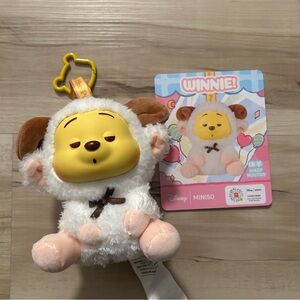 Miniso Disney Winnie the Pooh Vinyl Plush Pendant Sheep Mouton